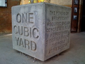 What is a cubic yard?
